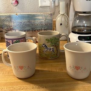 Lot of Antique Coffee Mugs